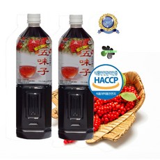 프리미엄 청정지역에서 자란 오미자 청! 대용량 1500ml 2병 당일발송, 1.5L, 1개입, 2개