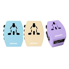 여행용 멀티 어댑터 멀티탭 돼지코 콘센트 일본 유럽 중국 호주 플러그전용, 1개, 베이지, 0.1m