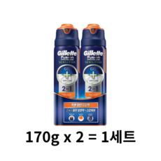 질레트 퓨전 프로글라이드 센서티브 2 in 1 퓨어스포츠 쉐이빙 젤, 340g, 3세트