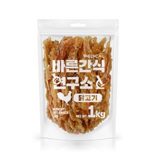 바른간식연구소 닭가슴살 1kg 강아지 대용량간식, 1개 1개