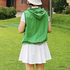여성 골프조끼 파크골프옷 아노락 후드 베스트 바람막이 파크골프웨어