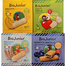 바이오주니어 유아용 유기농 바나나 비스킷, 바나나맛, 100g, 1개