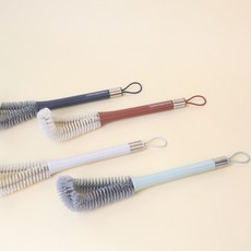 [리크] L자형 구석구석 어디든 젖병 와플팬 솔 세척솔 틈새솔 청소솔 브러쉬, 브릭
