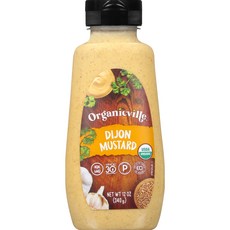 Organicville Dijon Mustard 340g 오가닉빌 디종 머스타드 340g, 1개