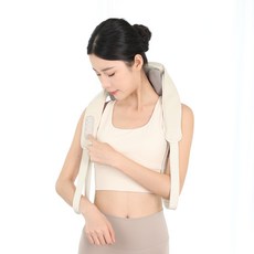 올조이 목 어깨 마사지기 넥앤숄더 승모근 마사지기 무선 온열 안마기