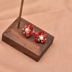 산호꽃귀걸이