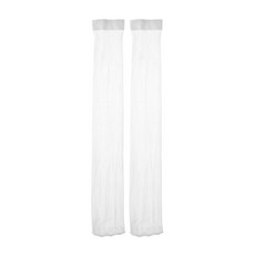 흰색높은허벅지밴드스타킹