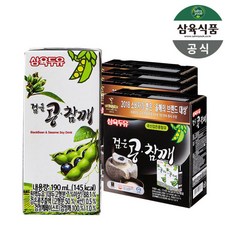 삼육 검은콩참깨 두유 190ml 64팩, 0.19l, 64개