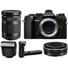 Olympus OM-D E-M5 Mark III Mirrorless Digital Camera Body M.Zuiko Digital ED 14-42mm f3.5-5.6 EZ L, One Color_One Size, 상세 설명 참조0, 상세 설명 참조0