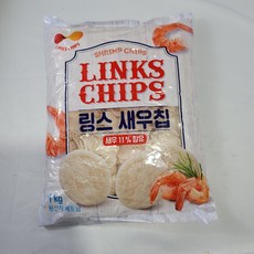 알 새 우칩 1kg 링스 새우칩 타피오카전분 안주 간편간식 7초 새우칩 마른안주 맥주안주 강냉이 마카로니, 5개