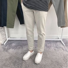 [바모스] 20 S/S 바이오 워싱 쿨 린넨 밴딩 팬츠