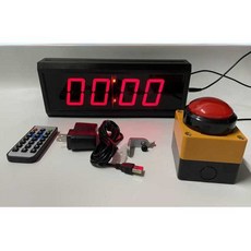 LED 스탑워치 타이머 카운트다운 시계 대형 체육관, 2.3인치6위치+대브래킷