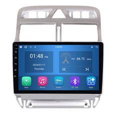 적용푸조 307 2001 - 2008 자동차 라디오 스테레오 GPS 내비게이션 멀티미디어 플레이어 CarPlay, 4G RAM + 64G ROM, 4GB