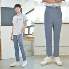 청색교복바지