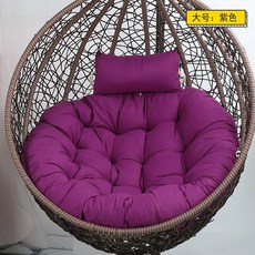 방석 체어 등받이 흔들 긴의자 소파 패드 펜션 대형방석 라운드시트 대형 시트 그네 캠핑, 원형 방석 퍼플, 1개