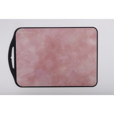 Maison de Nuri TPU 향균 도마 아트 도마 국산 BPA FREE Non-Slip 칼집 나지 않는 양면 디자인 도마, 1개, 핑크구름, 기본구름