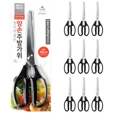 10개 업소용 양손 가위 고기집 고깃집 식당 삼겹살 가위, 혼합색상 혼합색상