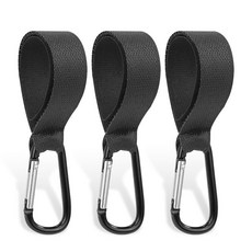 2pcs Baby Stroller Hooks Clips Stroller Accessories Aluminum Alloy Carabiner Velcro Cart Organizer D, 03 3pcs, 3개