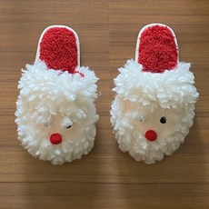 크리스마스 겨울 산타 루돌프 실내화 클로스 크로스 메리