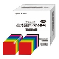 종이나라 양면단면 색종이1000매 (양면20색 500매 단면10색 500매) 150x150mm 60g 학교 유치원 만들기 미술