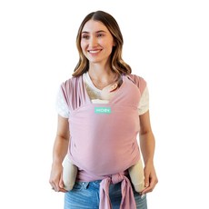 Moby Wrap Baby Carrier | Classic | Baby Wrap Carri 모비랩 베이비 캐리어 | 클래식 | 및 용 랩 캐리어 | #1 베이비 랩, 더스티 로즈