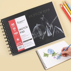 캔숀 몽발 패드 1면 제본 전문가용 스케치북, 13.5 x 21 cm, 12매