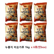 뚜레반 누룽지미숫가루 1kg 6봉 (반box) 미숫가루