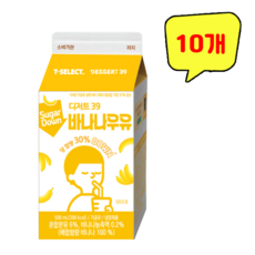 디저트39 콜라보 바나나우유, 10개, 500ml