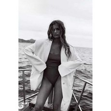 ZARA 여성정장 화이트 아이보리 어깨 패드 스트레이트 컷 루즈 슈트 자켓