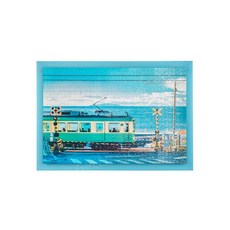 포스터 패브릭 풍경 그림 액자 대형패브릭포스터 인테리어 감성 창문, 가마쿠라모노가타리+스카이블루스테레오프레임