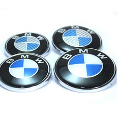 BMW 본넷 후드 엠블럼, 82mm카본블루