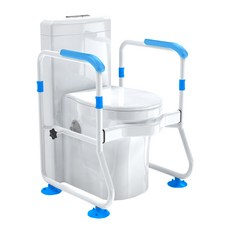 (블루) 화장실 안전손잡이 장애인 노인 변기 손잡이 욕실 안전바 환자 양변기 안전용품, 블루