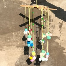 [몽파] 원목 우드 폼폼이 모빌 만들기 - 1인세트, 1개