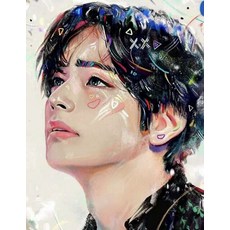 십자수패키지 보석 해바라기 액자 프랑스DIY 5D 다이아몬드 페인팅 KPOP 방탄소년단 크로스 스티치 키트, 03 3_08 round drill 20x25cm
