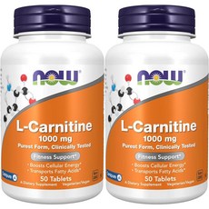 나우푸드 엘 카르니틴 1000mg 테블릿, 50정, 2개