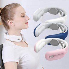 스마트마사지 스마트 전기 목 마사지기 원적외선 난방 통증 완화 건강 관리 휴식 자궁 경부 척추 물리 치료 Massger, 01_White in Box