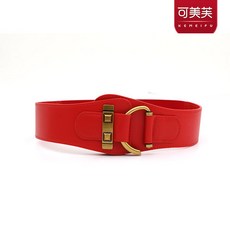 여성 허리 버클 벨트 허리띠 포인트 와이드 소가죽