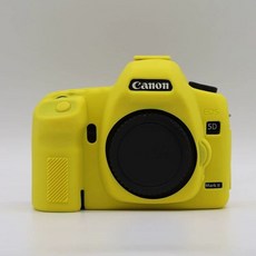 캐논 적용 캐논 EOS5DMARKII5D25DI 적용I 일안 리플렉스 카메라 실리콘 커버 넘어짐 방지 카메라, 캐논5D2실리콘케이스옐로우 - eos5dmarkii