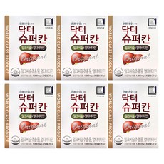 닥터슈퍼칸 간영양제 밀크시슬 밀크씨슬 실리마린, 30정, 6개