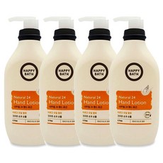 [타클] 해피바스 내추럴24 핸드로션, 4개, 450ml