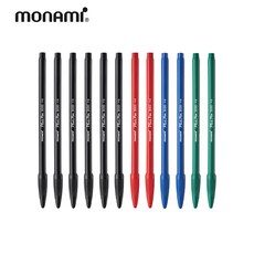 모나미 프러스펜 혼합12p (흑6+청2+적2+녹2)
