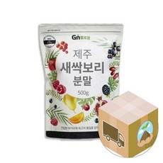 셀러허브 식품 [헬로팜] 국산 제주 새싹보리 분말 가루 500g, 1개