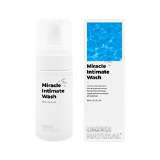 온더 내추럴 미라클 인티메이트 워시(95ml)페미닌 청결제 세정제 Y케어 여성청결제, 1개, 95ml