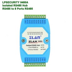 [해외] 8 채널 RS485 허브 산업용 절연 RS485 to RS485 변환기 확장 장거리 슬레이브 ZLAN9480A 직렬 장치 서버, 상세내용표시, 9480A