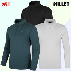 밀레 남성등산티셔츠 가을 겨울 집업 긴팔티 약기모 베이직 기본 MITFT401 A