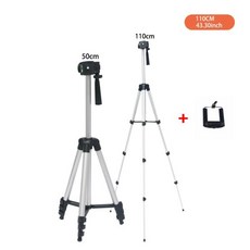 기타 휴대폰 액세서리 범용 브래킷 휴대용 카메라 스탠드 나사 프로젝터 삼각대, 110cm with Clip, 1) 110, 한개옵션1