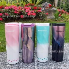 스타벅스 트위스트 텀블러 473mm 4종 스벅 키링 컵받침 선물종이가방 지급, 스카이화이트, 473ml