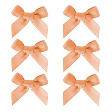 드림팩토리 공단 새틴 미니 리본 장식 10mm 완성리본, 100개, 06 샴페인파우더