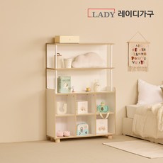 레이디가구 키디 2X3 교구 책장_기본형, 크림아이보리