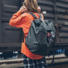 퀄리티 여성 대용량 IMIPACK 드랜드 카고무드 문장을 수놓다 백팩 양어깨 손